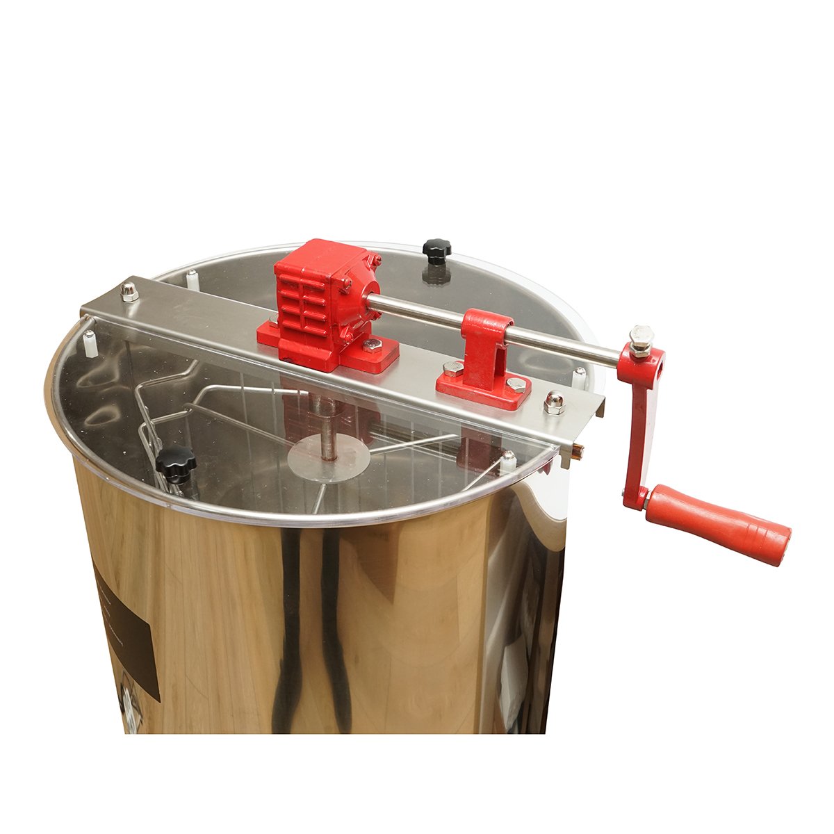 Centrifuga manuala apicola, extractor miere din inox cu 3 rame